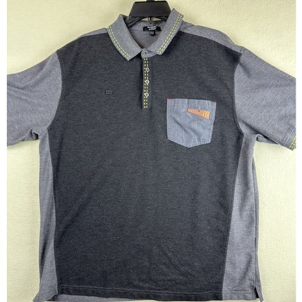 Timeless Elements For McDonalds Employee Work Polo Shirt Mens XL Gray Short Slve